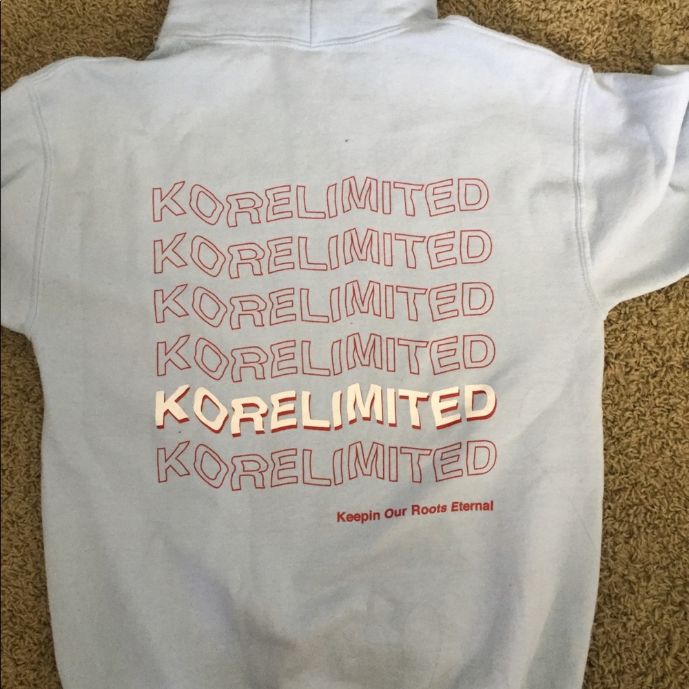 korelimited light blue hoodie
